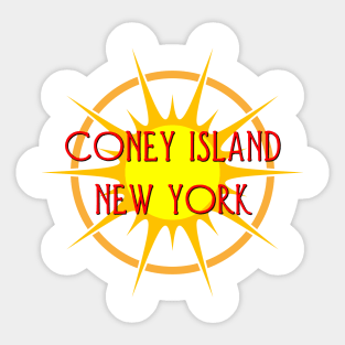 Life's a Beach: Coney Island, New York Sticker